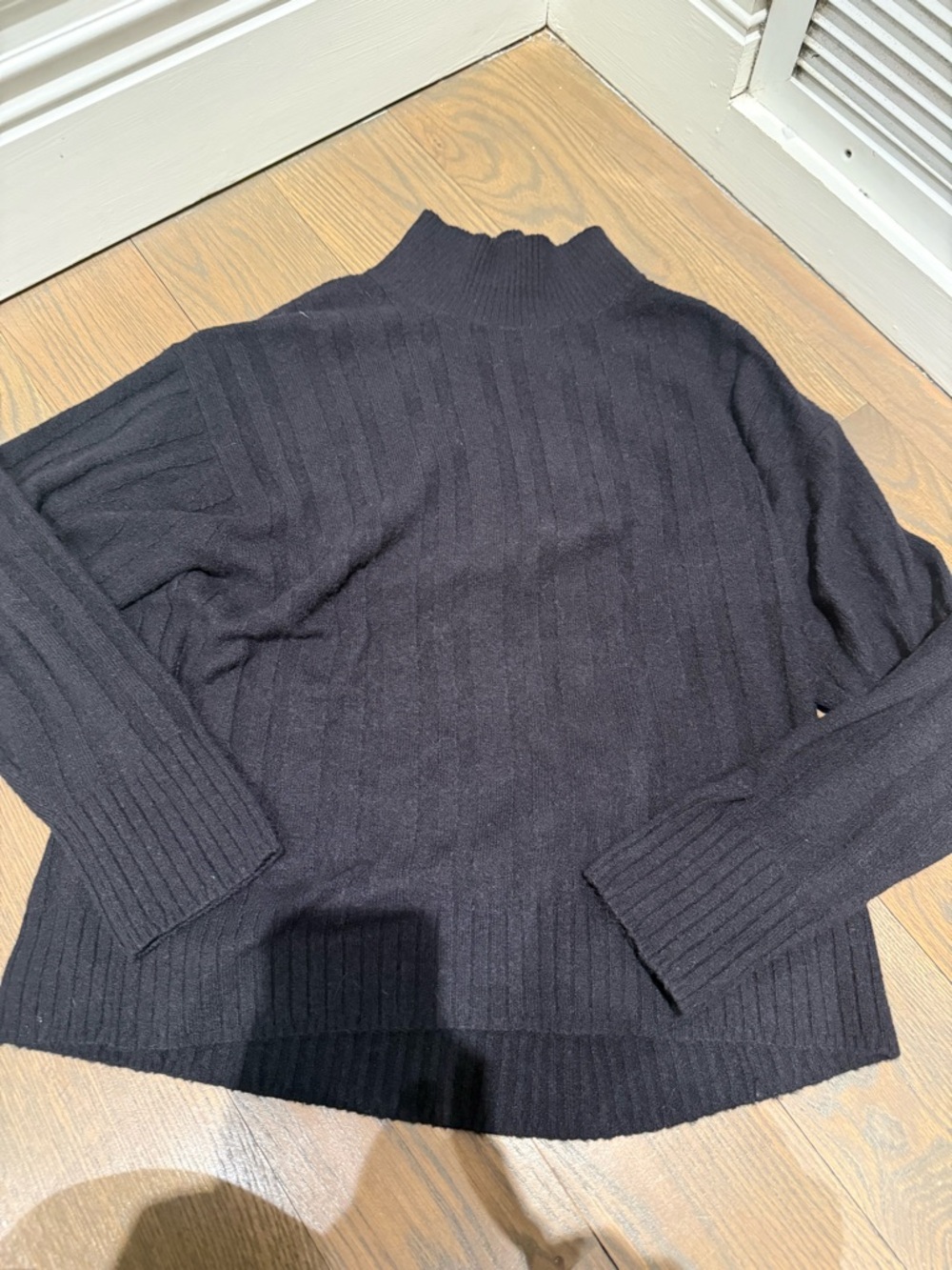 J. Crew women’s Black Ribbed Turtleneck Sweater